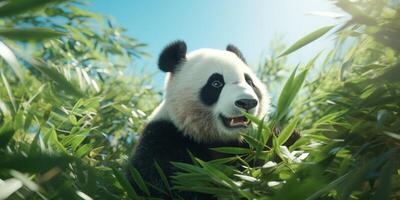 Panda im das wild foto