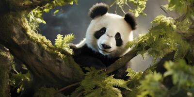 Panda im das wild foto