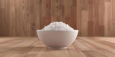 gekocht Reis mit Kräuter foto
