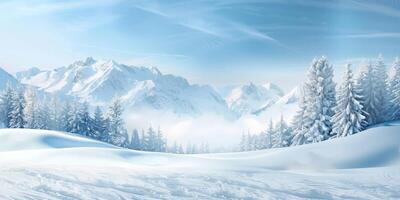 Winter Landschaft Schneeverwehungen foto