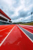 Laufband beim das Stadion foto