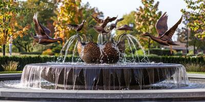 Brunnen im Park foto