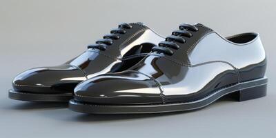 Patent Leder Herren Schuhe foto