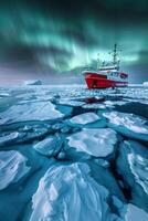 Eisbrecher Segeln durch das Eis foto