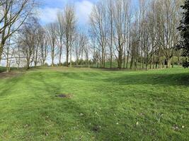 ein blick auf die landschaft von shropshire in der nähe von whitchurch foto