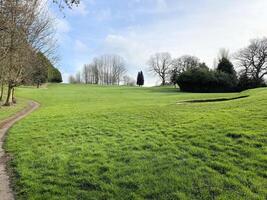 ein blick auf die landschaft von shropshire in der nähe von whitchurch foto