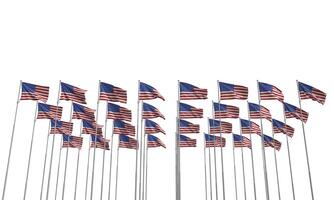 oben Aussicht USA uns Flagge vereinigt angegeben Amerika Land Patriotismus Freiheit Unabhängigkeit 4 .. vierte Juli Monat Urlaub Streifen Freiheit amerikanisch Konzept Einladung USA Design Blau Star rot Weiß uns.3d machen foto