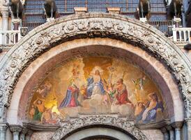das patriarchalisch Kathedrale Basilika von Heilige markieren, Venedig. foto