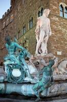 das Brunnen von Neptun, Florenz, Italien foto