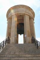 Belagerung Glocke Denkmal im Valletta, Malta. foto