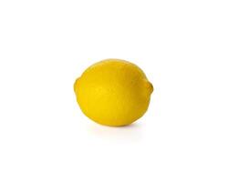 Zitrone isoliert auf Weiß Hintergrund. Zitrone Obst Ausschnitt Weg. foto