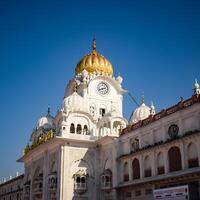 Aussicht von Einzelheiten von die Architektur Innerhalb golden Tempel - - Harmandir sahib im Amritsar, Punjab, Indien, berühmt indisch Sikh Wahrzeichen, golden Tempel, das Main Heiligtum von sikhs im Amritsar, Indien foto