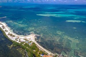 Antenne Aussicht von cancun Hotel Zone, Mexiko foto