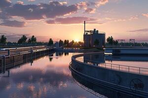 Wasserkraft Leistung Energie Pflanze mit groß Turbinen und Wasser verschüttet foto