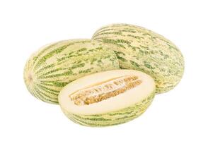 Grün Melone isoliert auf Weiß foto