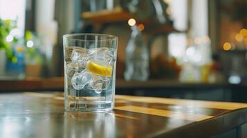 ein Ernährungsberater führen ein Werkstatt auf das Leistungen von Trinken viel von Wasser und Wege zu machen es Mehr angenehm foto