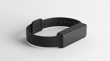 leer Attrappe, Lehrmodell, Simulation von ein Fitness Band mit ein groß leicht zu lesen Anzeige foto