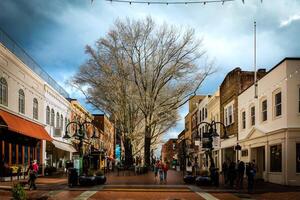 Innenstadt Einkaufszentrum Charlottesville, Virginia foto