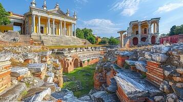 uralt römisch Theater von Philippopolis im Plovdiv, Bulgarien foto