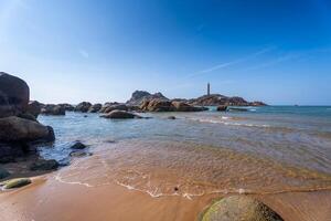 ke ga Strand beim mui ne, Phan diet, binh Thuan, Vietnam. ke ga Kap oder Leuchtturm ist das die meisten Lieblings Ziel zum Besucher zu la Gi, binh Thuan Provinz. foto