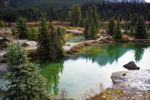 Tinte Töpfe Seen im Kanada. foto