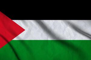 Palästina Flagge auf das Hintergrund Textur. foto