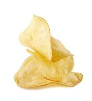 Kartoffel Chips isoliert auf Weiß Hintergrund. foto