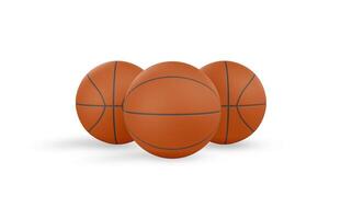 Basketball Ball auf Weiß Hintergrund foto