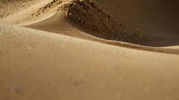 ein schließen oben von ein Sand Düne von das Wüste foto