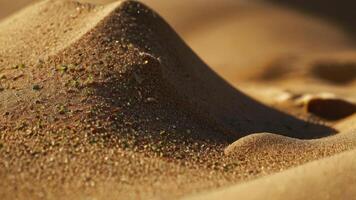 ein schließen oben von ein Sand Düne von das Wüste foto