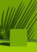 Cover-Design-A4-Vorlage mit grünem Hintergrund, Öko-abstrakter, moderner Farbverlaufsstil für Dekorationspräsentation, Broschüre, Katalog, Buch, Zeitschrift usw. 3D-Darstellung foto