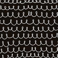 abstrakt viele weiße Vollton monochromen Punktstrich Schwarz-Weiß-Muster auf Schwarz. foto