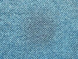 Textur und Hintergrund von Blau Sportbekleidung Stoff Fußball T-Shirt foto