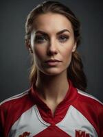 Frau im Sport tragen foto