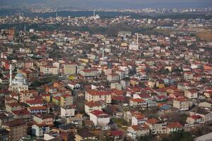arial Aussicht von Istanbul Wohn Gebäude foto