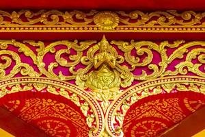 Wat Phol Phao buddhistischer Tempel Details Architektur Luang Prabang Laos. foto