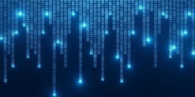 Binärcode-Hintergrund abstrakte Technologie digitale Binärdaten und sicheres Datenkonzept