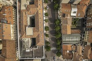 Antenne Aussicht von Korso del popolo im rovigo Stadt foto