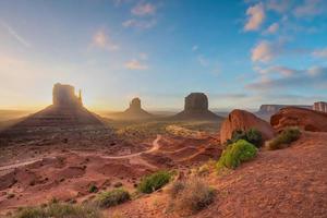 Landschaft des Monument Valley in Arizona, USA foto