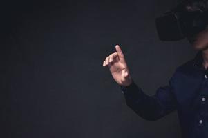 VR-Brille Verbindung Metaverse Online-Technologie foto