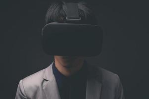 VR-Brille Verbindung Metaverse Online-Technologie foto