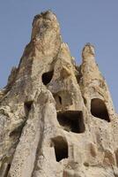 uralt Christian Höhle Kirchen Goreme öffnen Luft Museum, Kappadokien, Truthahn foto