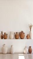 Erde Ton Keramik Vase Terrakotta, ai foto