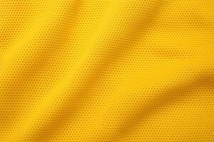 Gelb Fußball Jersey Stoff Textur, Sport tragen Hintergrund, schließen oben foto