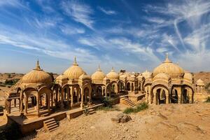 bada bagh Ruinen im Jodhpur, Rajasthan, Indien foto