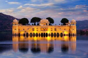 jali Mahal Wasser Palast. Jaipur, Rajasthan, Indien foto