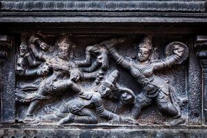 bas Erleichterung. Brihadishwara Tempel, Tanjore foto