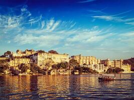 Stadt Palast. Udaipur, Rajasthan, Indien foto