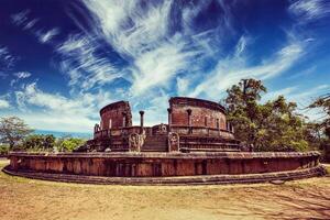 uralt vatadage Buddhist Stupa, sri Lanka foto