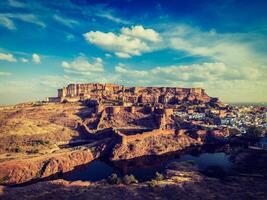 mehrangarh fort, jodhpur, rajasthan, indien foto